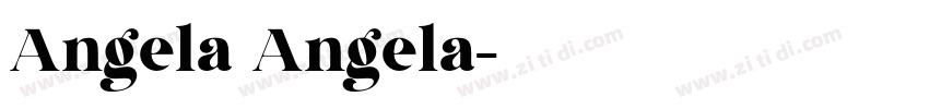 Angela Angela字体转换